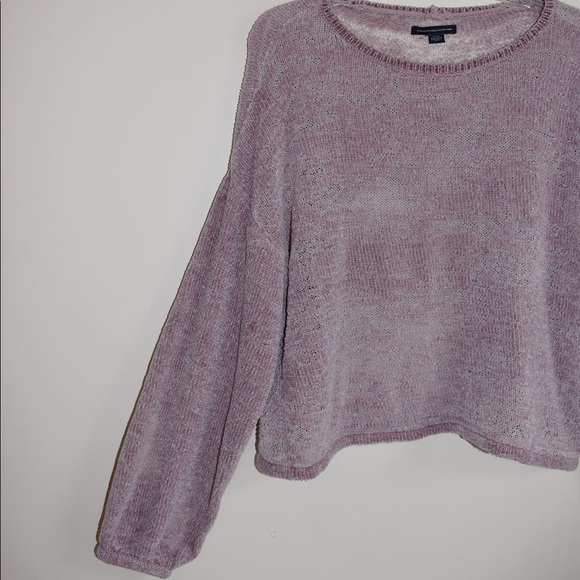 American Eagle Lilac Chenille Knit Sweater - Picture 4 of 10
